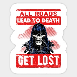 get lost Sticker